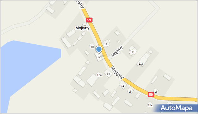 Mojtyny, Mojtyny, 12, mapa Mojtyny