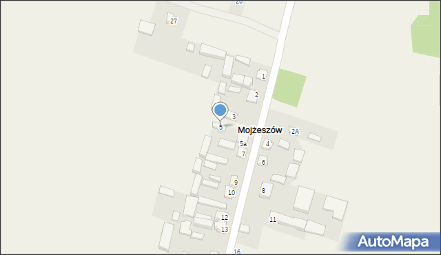 Mojżeszów, Mojżeszów, 5, mapa Mojżeszów