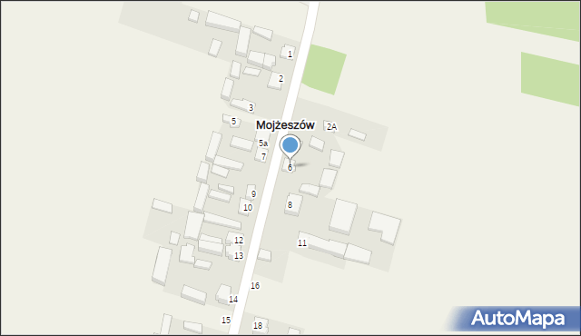 Mojżeszów, Mojżeszów, 6, mapa Mojżeszów