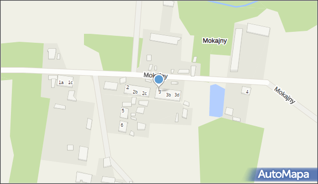 Mokajny, Mokajny, 3, mapa Mokajny