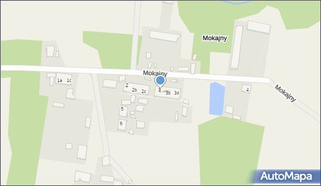 Mokajny, Mokajny, 3a, mapa Mokajny