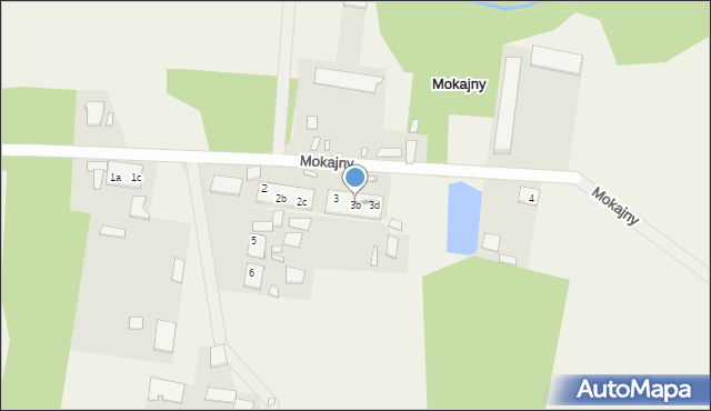 Mokajny, Mokajny, 3b, mapa Mokajny