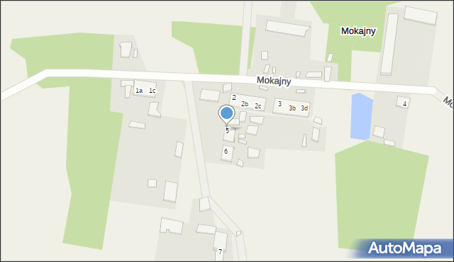 Mokajny, Mokajny, 5, mapa Mokajny