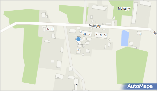 Mokajny, Mokajny, 5a, mapa Mokajny