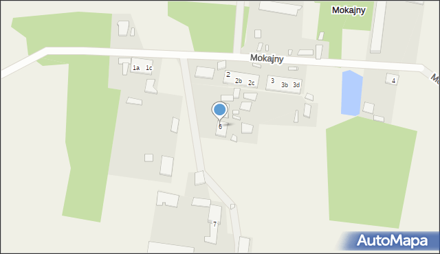Mokajny, Mokajny, 6, mapa Mokajny