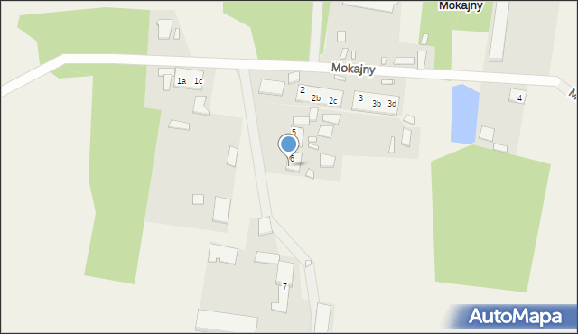 Mokajny, Mokajny, 6a, mapa Mokajny