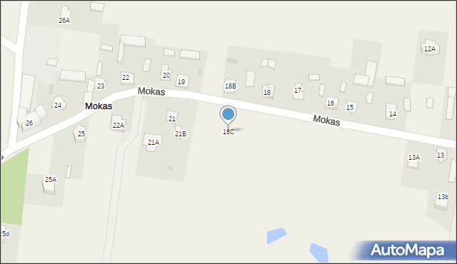 Mokas, Mokas, 18C, mapa Mokas