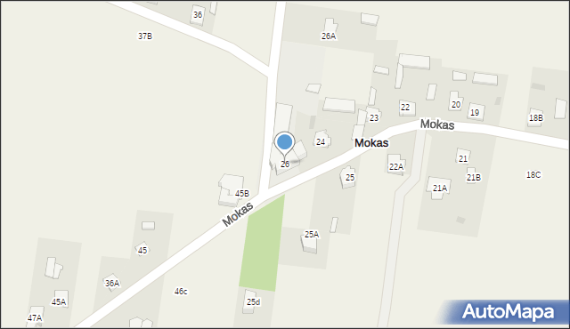 Mokas, Mokas, 26, mapa Mokas