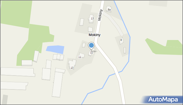 Mokiny, Mokiny, 12, mapa Mokiny