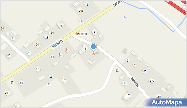 Mokra, Mokra, 10, mapa Mokra