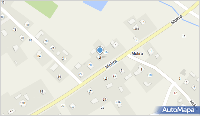 Mokra, Mokra, 18, mapa Mokra