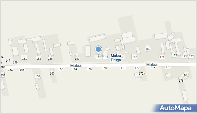 Mokra, Mokra, 161, mapa Mokra