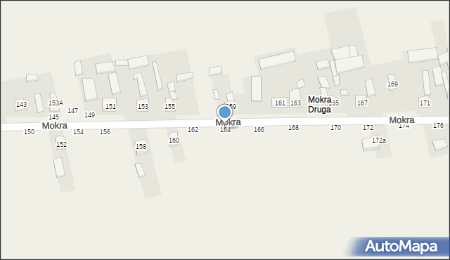 Mokra, Mokra, 164, mapa Mokra