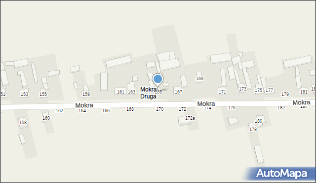 Mokra, Mokra, 165, mapa Mokra