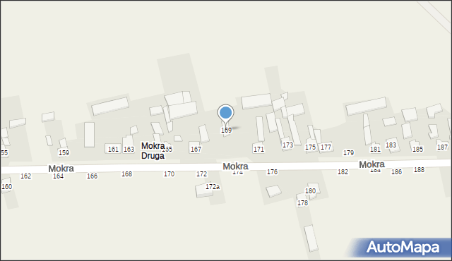 Mokra, Mokra, 169, mapa Mokra