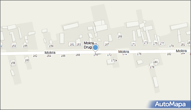 Mokra, Mokra, 170, mapa Mokra
