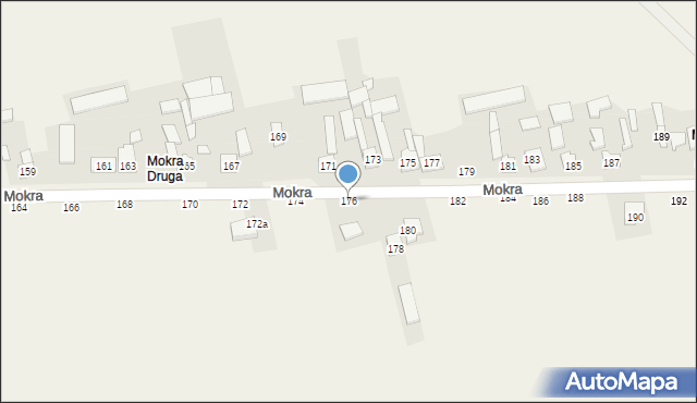 Mokra, Mokra, 176, mapa Mokra