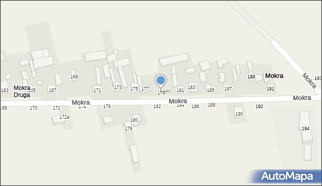 Mokra, Mokra, 179, mapa Mokra