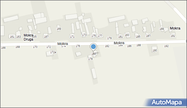 Mokra, Mokra, 180, mapa Mokra