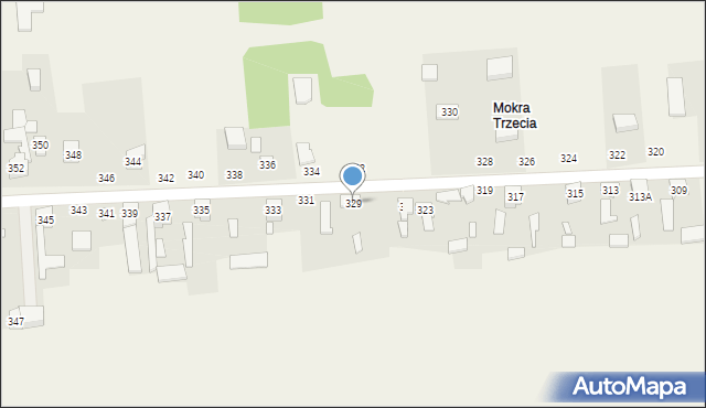 Mokra, Mokra, 329, mapa Mokra