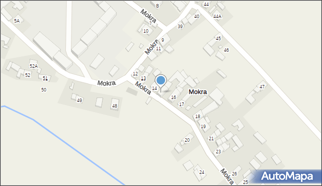 Mokra, Mokra, 15, mapa Mokra