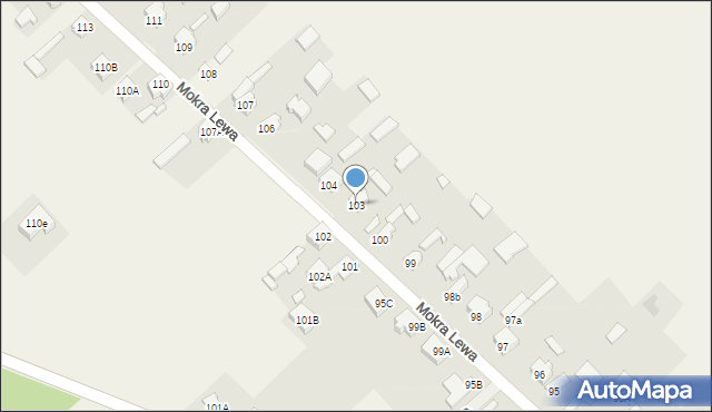 Mokra Lewa, Mokra Lewa, 103, mapa Mokra Lewa