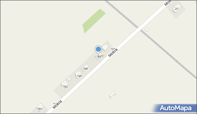 Mokra Lewa, Mokra Lewa, 78S, mapa Mokra Lewa