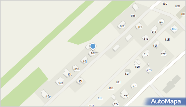 Mokra Lewa, Mokra Lewa, 86I, mapa Mokra Lewa