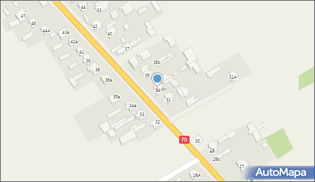 Mokra Prawa, Mokra Prawa, 34, mapa Mokra Prawa