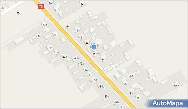 Mokra Prawa, Mokra Prawa, 42, mapa Mokra Prawa