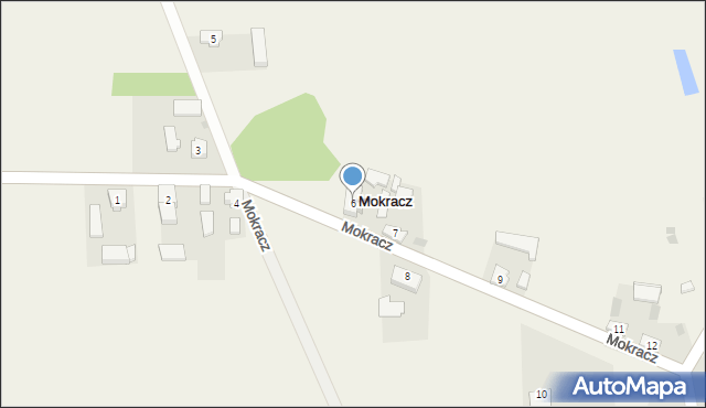 Mokracz, Mokracz, 6, mapa Mokracz