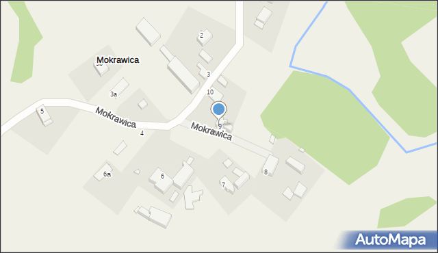 Mokrawica, Mokrawica, 9, mapa Mokrawica