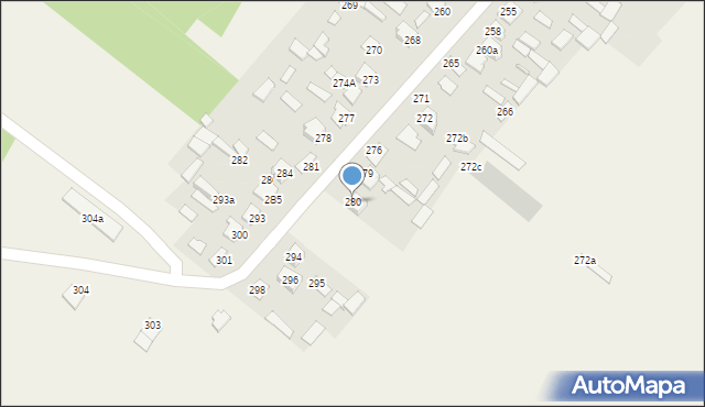 Mokre, Mokre, 280, mapa Mokre