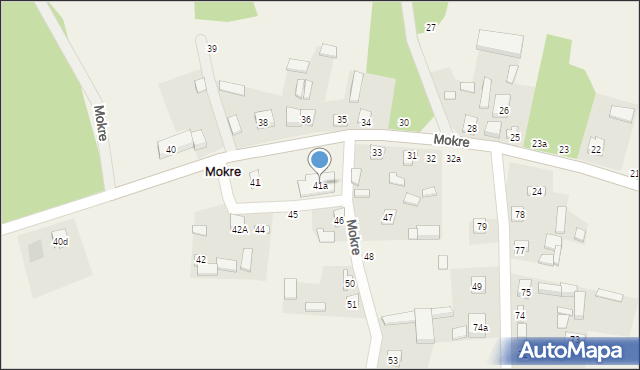 Mokre, Mokre, 41a, mapa Mokre