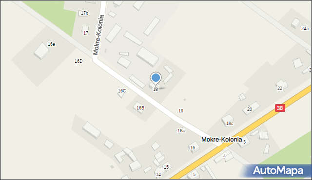 Mokre-Kolonia, Mokre-Kolonia, 18, mapa Mokre-Kolonia