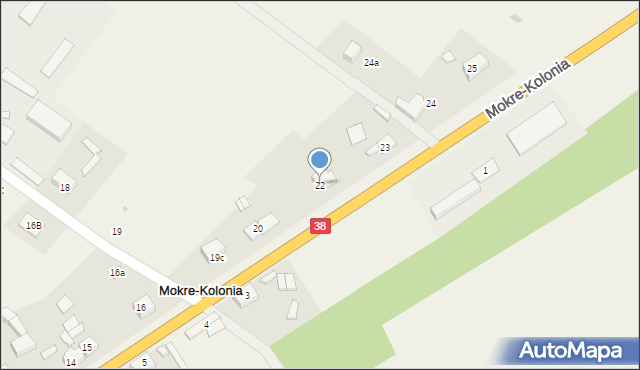 Mokre-Kolonia, Mokre-Kolonia, 22, mapa Mokre-Kolonia