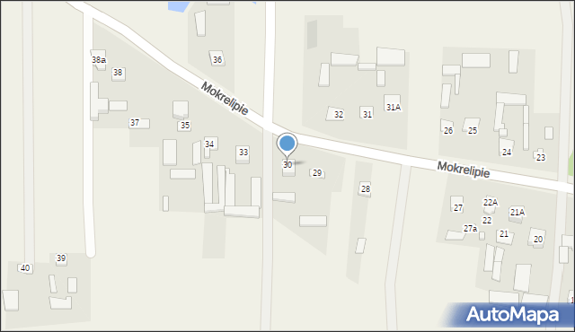 Mokrelipie, Mokrelipie, 30, mapa Mokrelipie