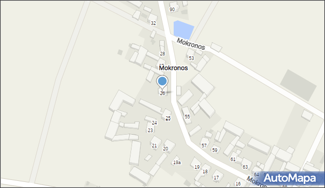 Mokronos, Mokronos, 26, mapa Mokronos