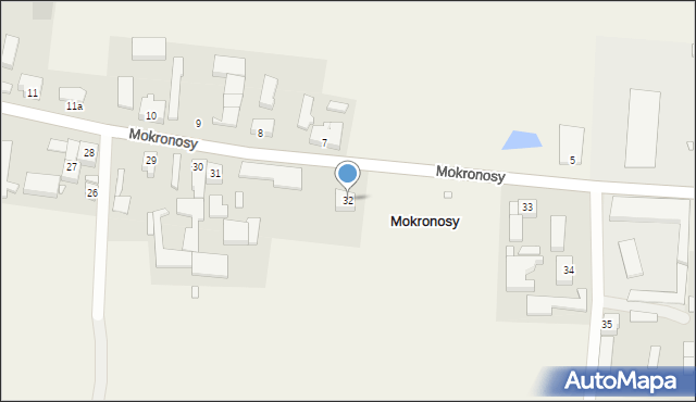 Mokronosy, Mokronosy, 32, mapa Mokronosy