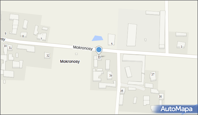 Mokronosy, Mokronosy, 33, mapa Mokronosy