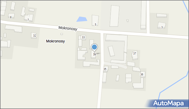 Mokronosy, Mokronosy, 34, mapa Mokronosy