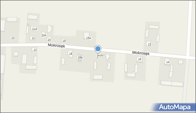 Mokrosęk, Mokrosęk, 17, mapa Mokrosęk