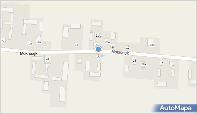 Mokrosęk, Mokrosęk, 22, mapa Mokrosęk