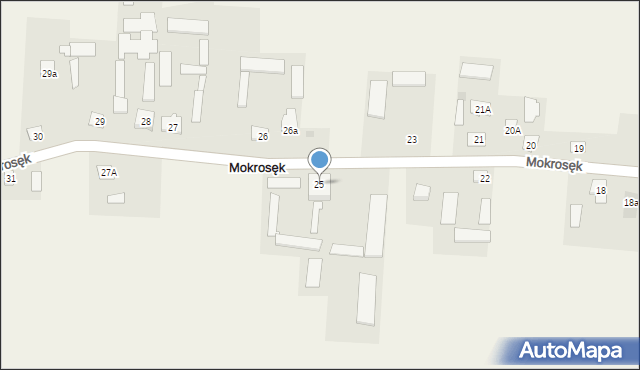 Mokrosęk, Mokrosęk, 25, mapa Mokrosęk