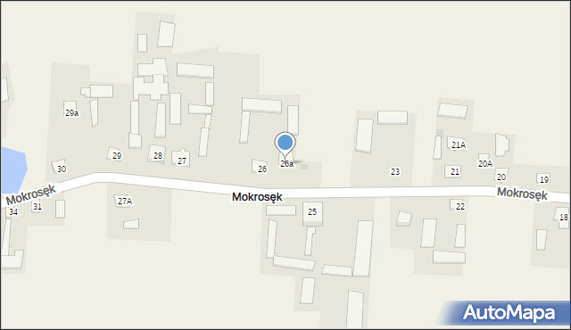 Mokrosęk, Mokrosęk, 26a, mapa Mokrosęk