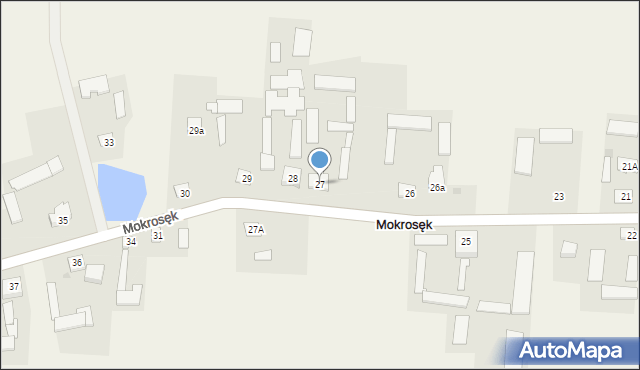 Mokrosęk, Mokrosęk, 27, mapa Mokrosęk