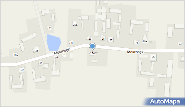 Mokrosęk, Mokrosęk, 27A, mapa Mokrosęk