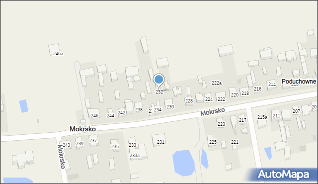 Mokrsko, Mokrsko, 232, mapa Mokrsko