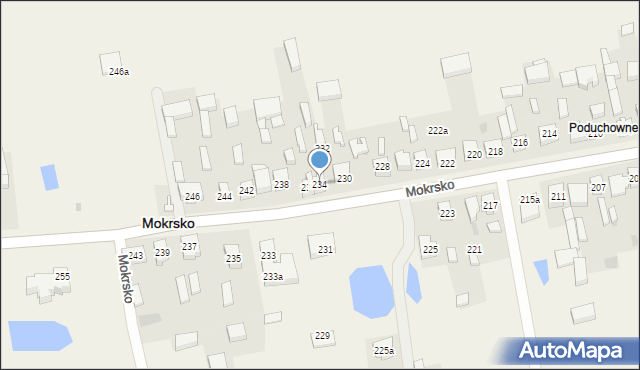 Mokrsko, Mokrsko, 234, mapa Mokrsko
