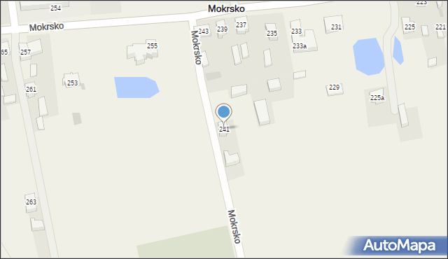 Mokrsko, Mokrsko, 241, mapa Mokrsko